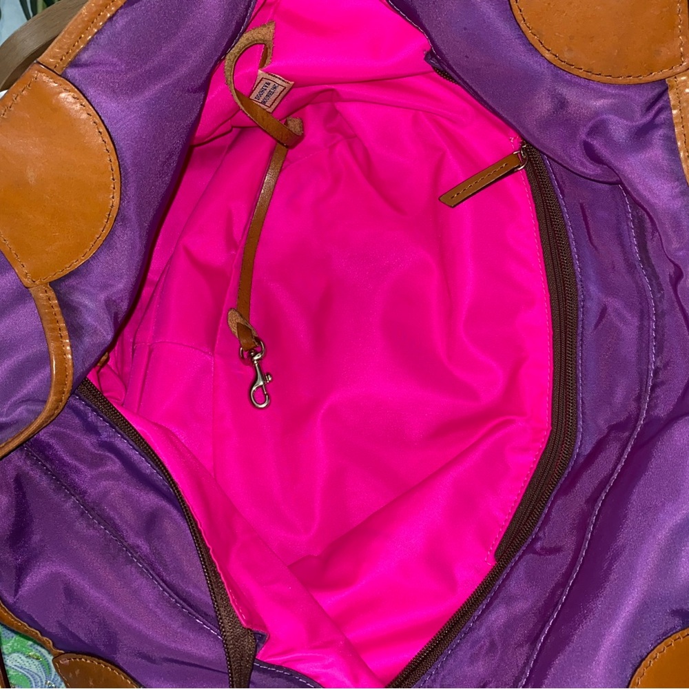Dooney & Bourke Nylon Medium Purple Valerie Shoulder Bag - Picture 11 of 15